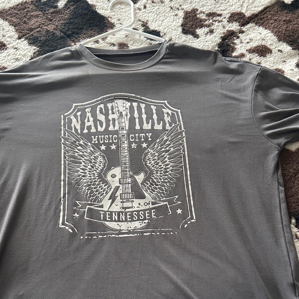 Nashville Music City Gray T-Shirt
